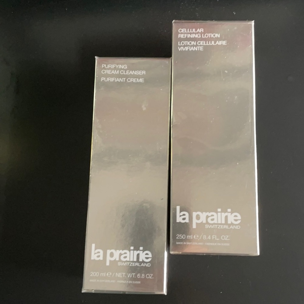 La Prairie Bundle cleanser and refining lotion